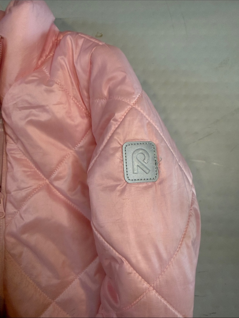 Girls' Quilted Puffy Jacket - Light Pink - Picture 3 of 6